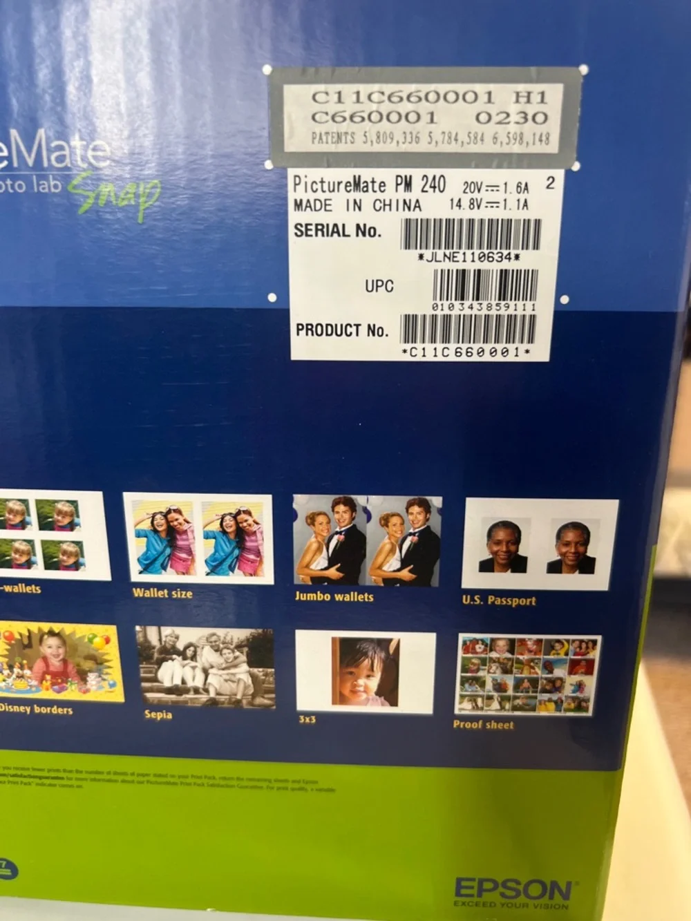 Epson PictureMate Snap Personal Photo Lab - print photos